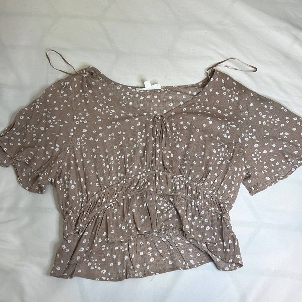 Pink rose shirt| women Large